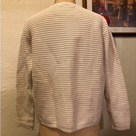 MEROKEETY Button Down Sweater Cardigan with Pockets Cream NWT Size XL - Picture 6 of 9